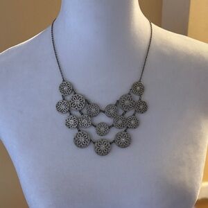 Elegant Silver Statement Necklace